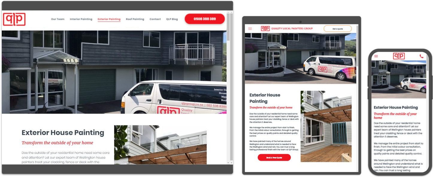 Quality Local Painters Website Build