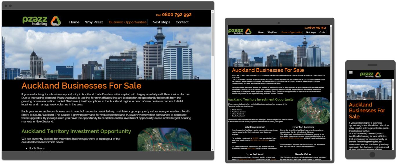 Responsive Wellington Website