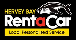 hervey bay rent a car logo with business name