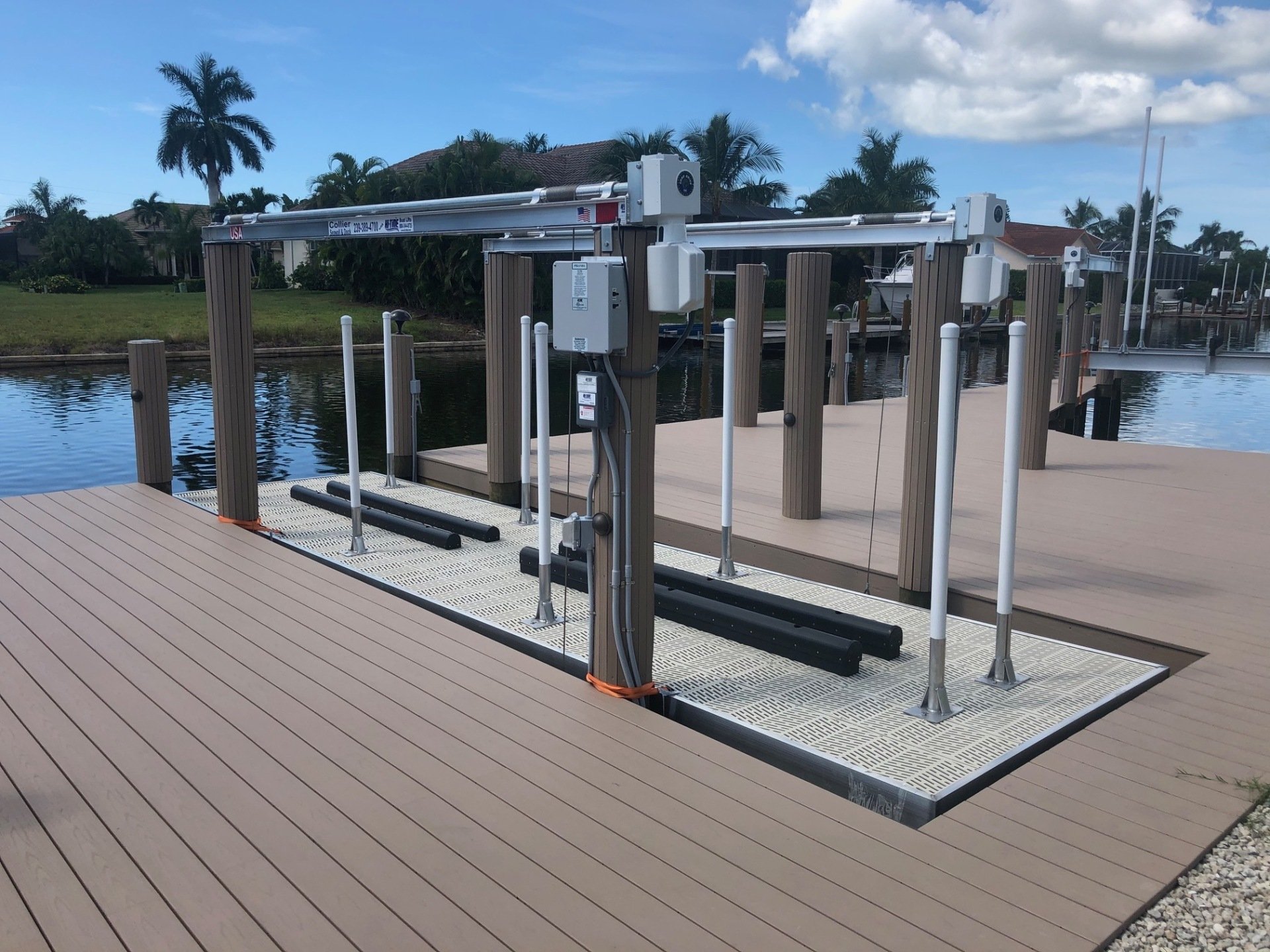 Boat Lifts Design Marco Island and Naples, FL Collier Seawall