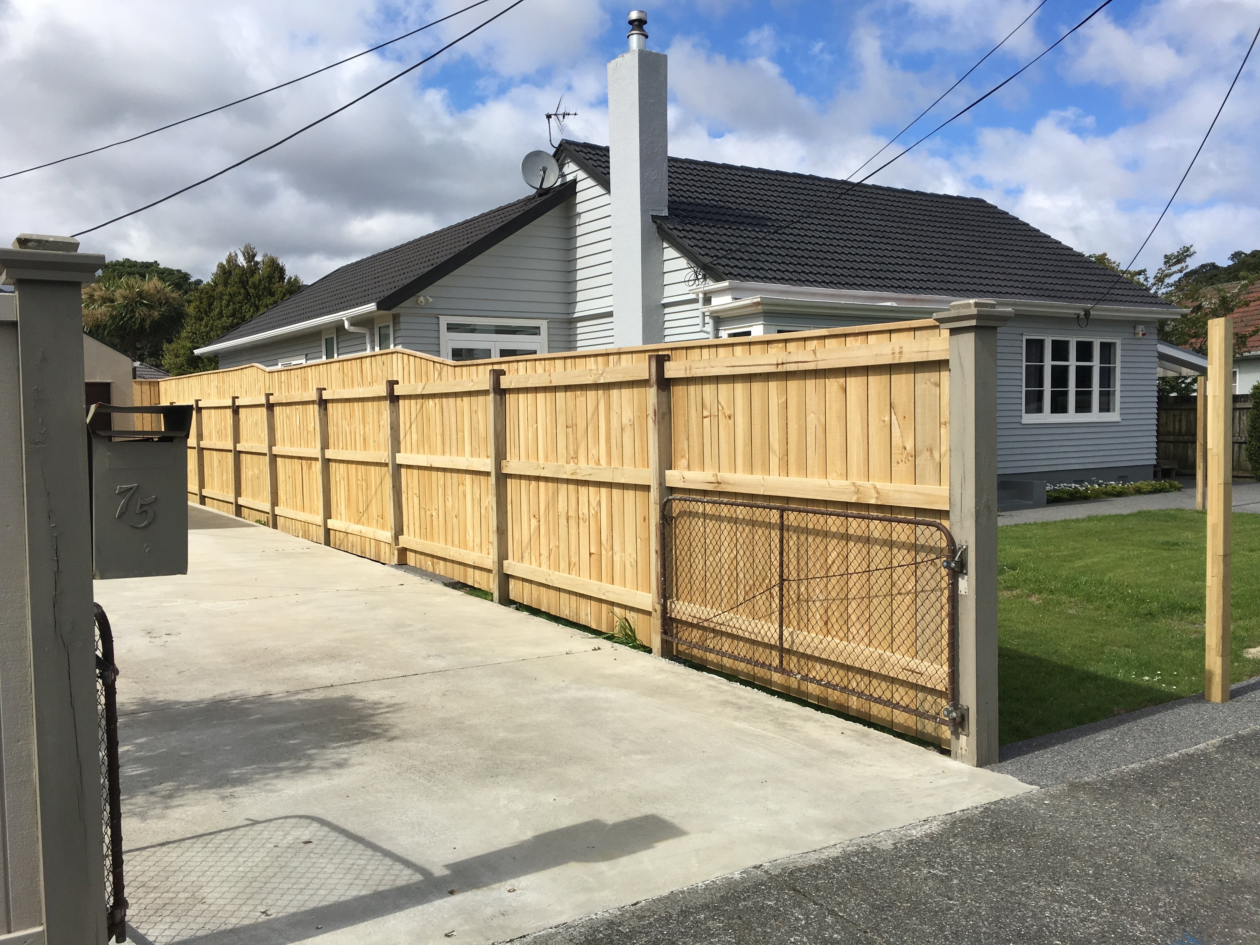 Machine being brought for fence installation