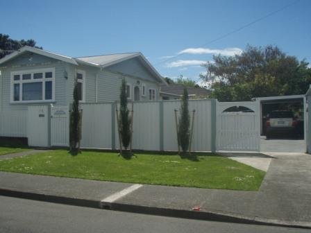 Residential timber fence