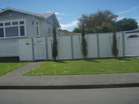 Residential timber fence