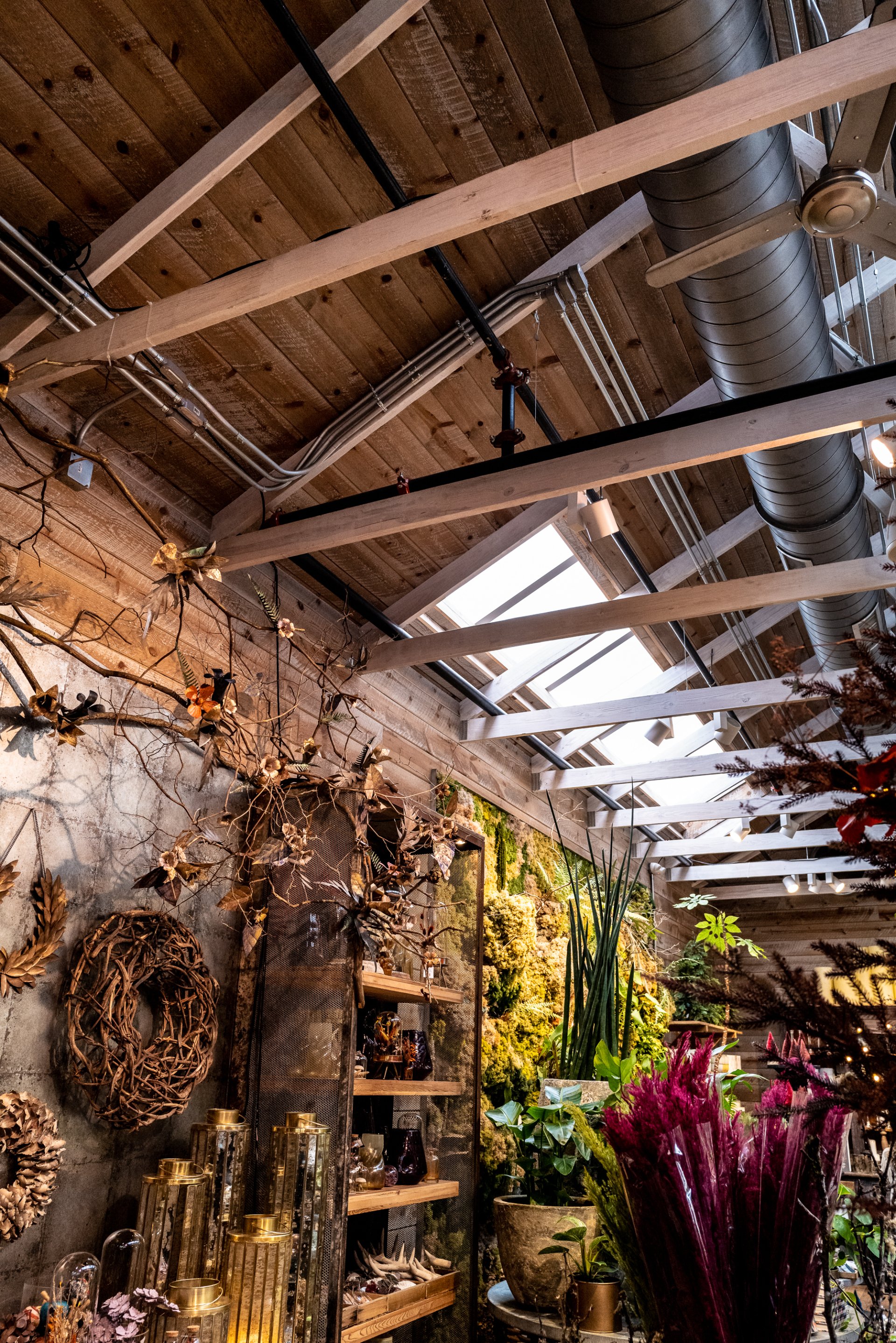 Commercial Timber Framing transforms retail spaces in Devon, Pennsylvania.