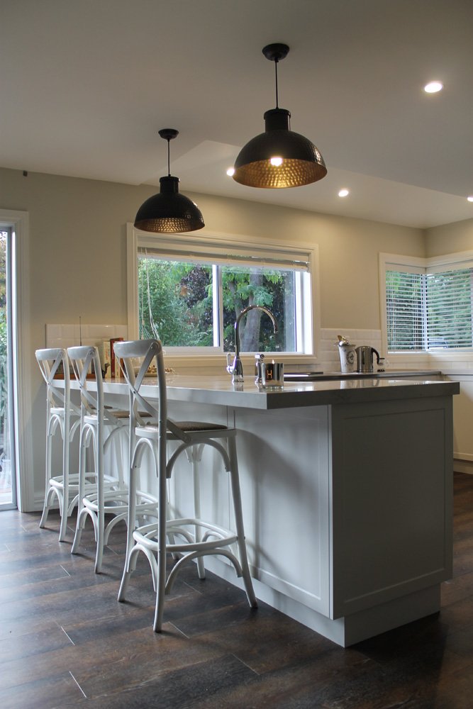 View of the kitchen designed by expert in Christchurch