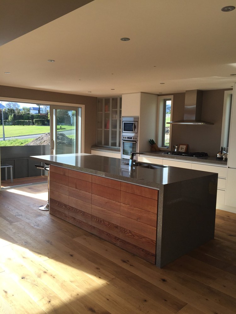 View of the kitchen fitted with various accessories in Christchurch