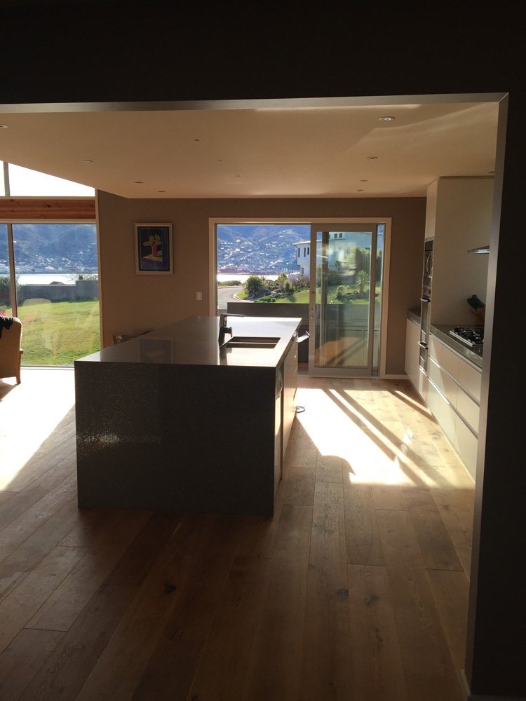 View of the kitchen fitted with various accessories in Christchurch