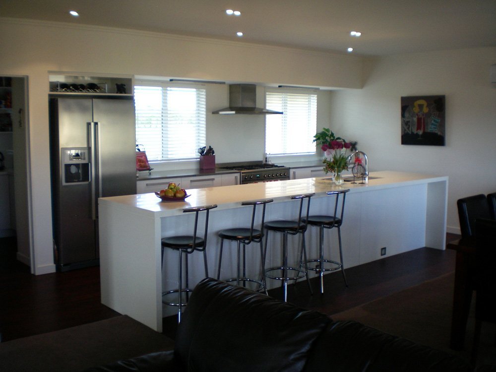 View of the kitchen fitted with various accessories in Christchurch