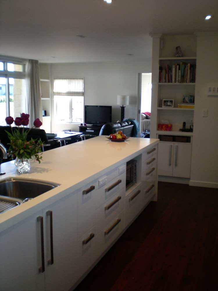 View of the kitchen fitted with various accessories in Christchurch