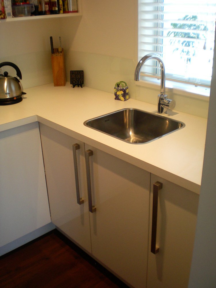 View of the kitchen fitted with various accessories in Christchurch