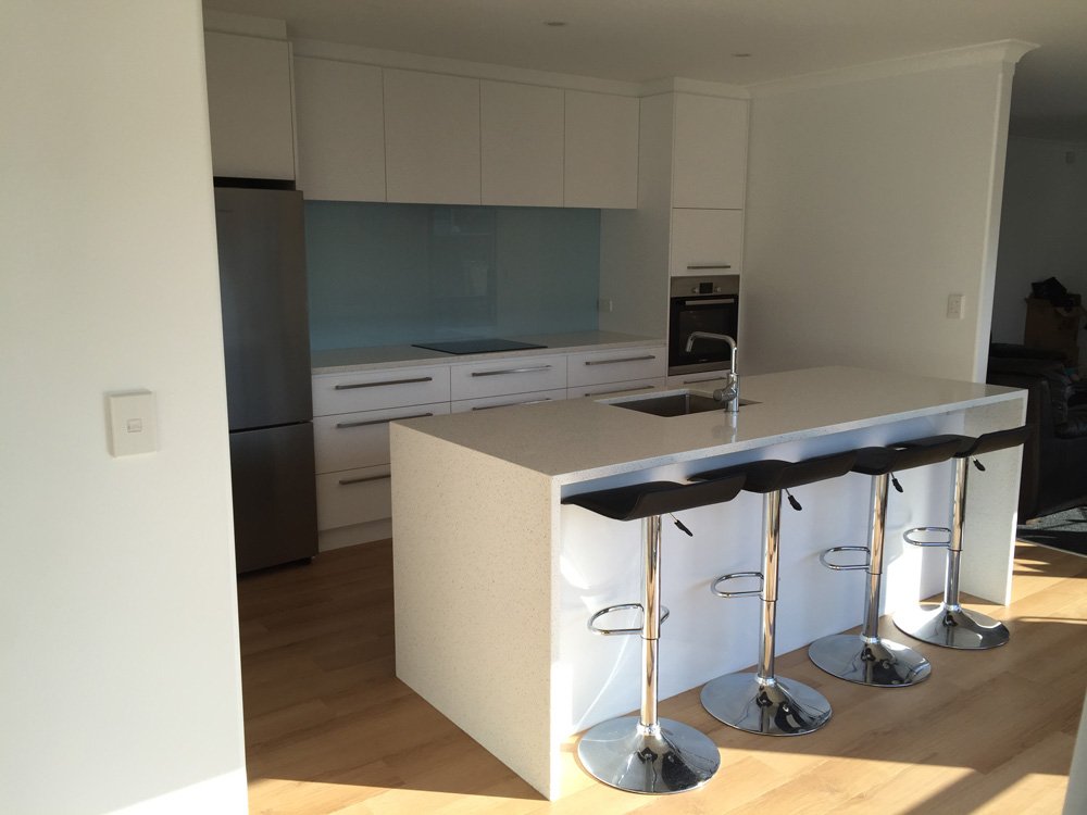 View of the kitchen designed by expert in Christchurch