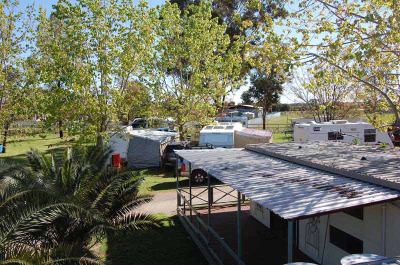 close up of cabin in caravan park in curlwaa