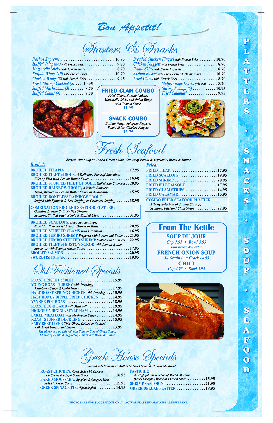 Dinner (Bon Appetit) Putnam Diner and Restaurant, Patterson, NY