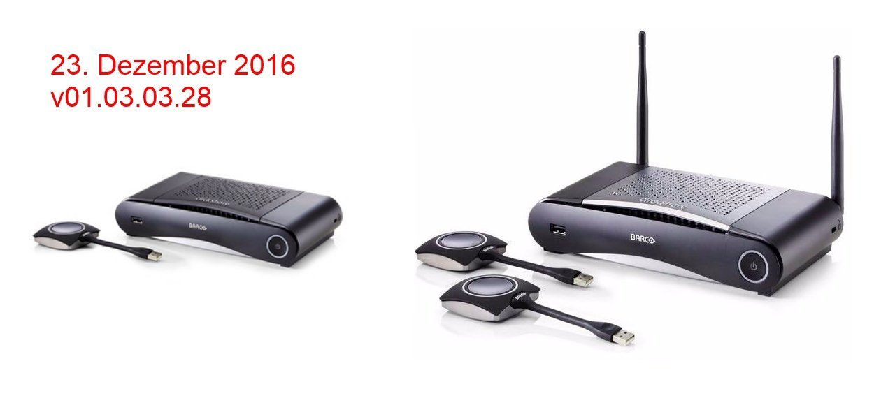 ClickShare Updates für CS100 und CSE200