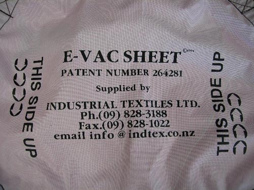 E-vac sheet bag