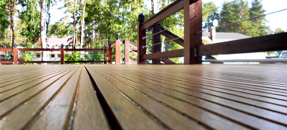 wooden deck