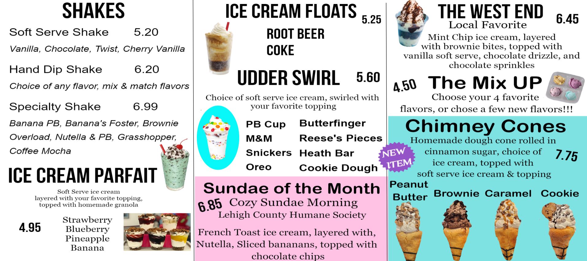 The Udder Bar Serving Premium Ice Cream