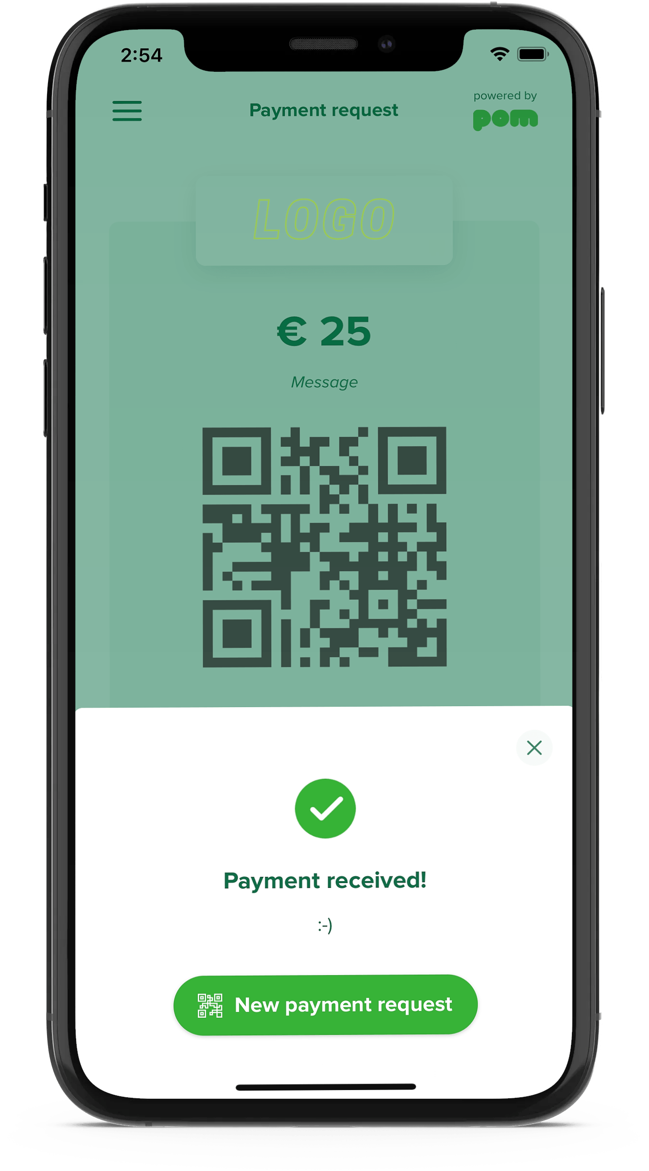 Receive QR code payments for your business POM