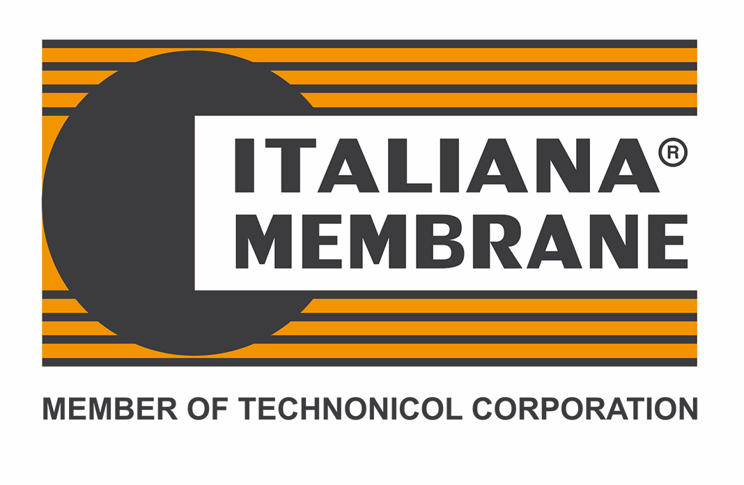 Il logo della membrana italiana è un membro della technicol corporation.