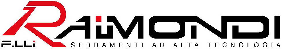 Un logo per raimondi è mostrato su uno sfondo bianco