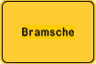 Ortsschild Bramsche