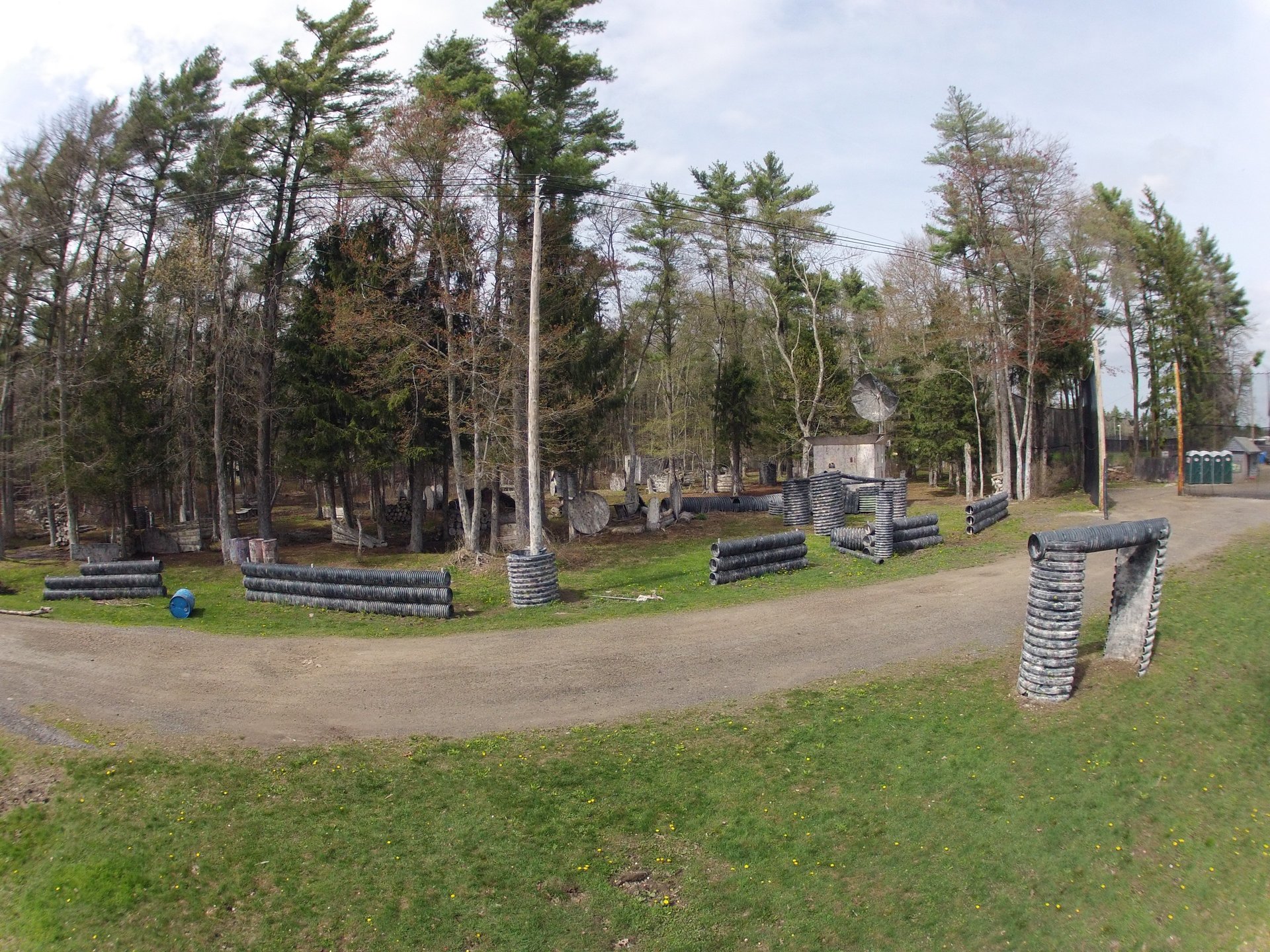 Radar Dish Paintball Field P&L Paintball Park