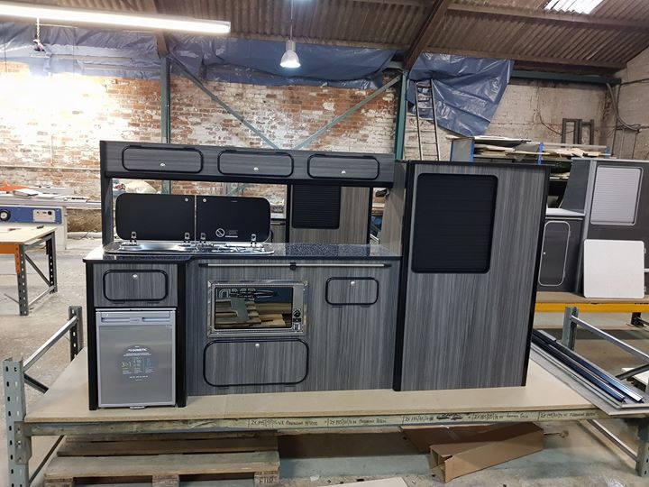 Campervan kitchen units designed by Northern Rose