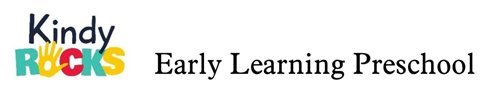 kindy rocks early learning preschool business logo