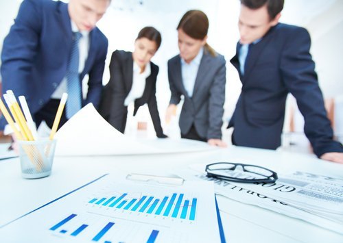 Team of professionals discussing business setup and structure