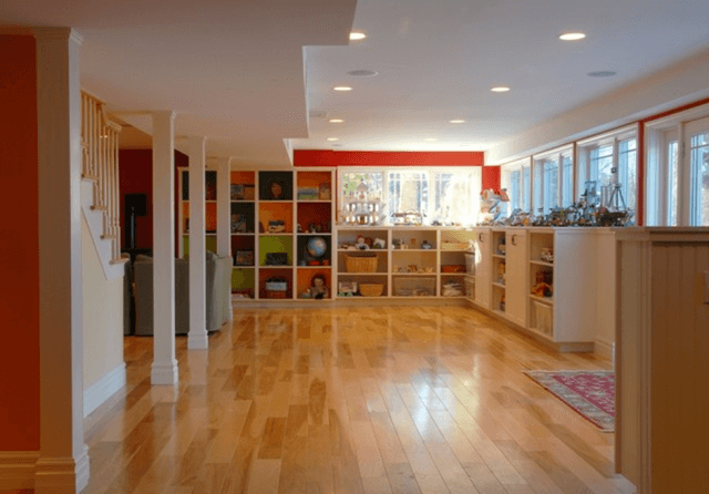 Basement playroom and rumpus