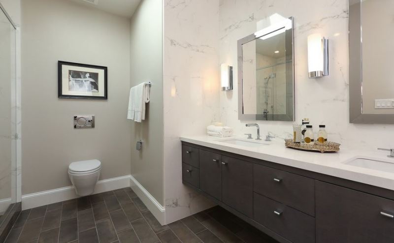 Wall hung and floating bathroom fixtures