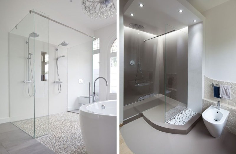 Wet area and walk in showers