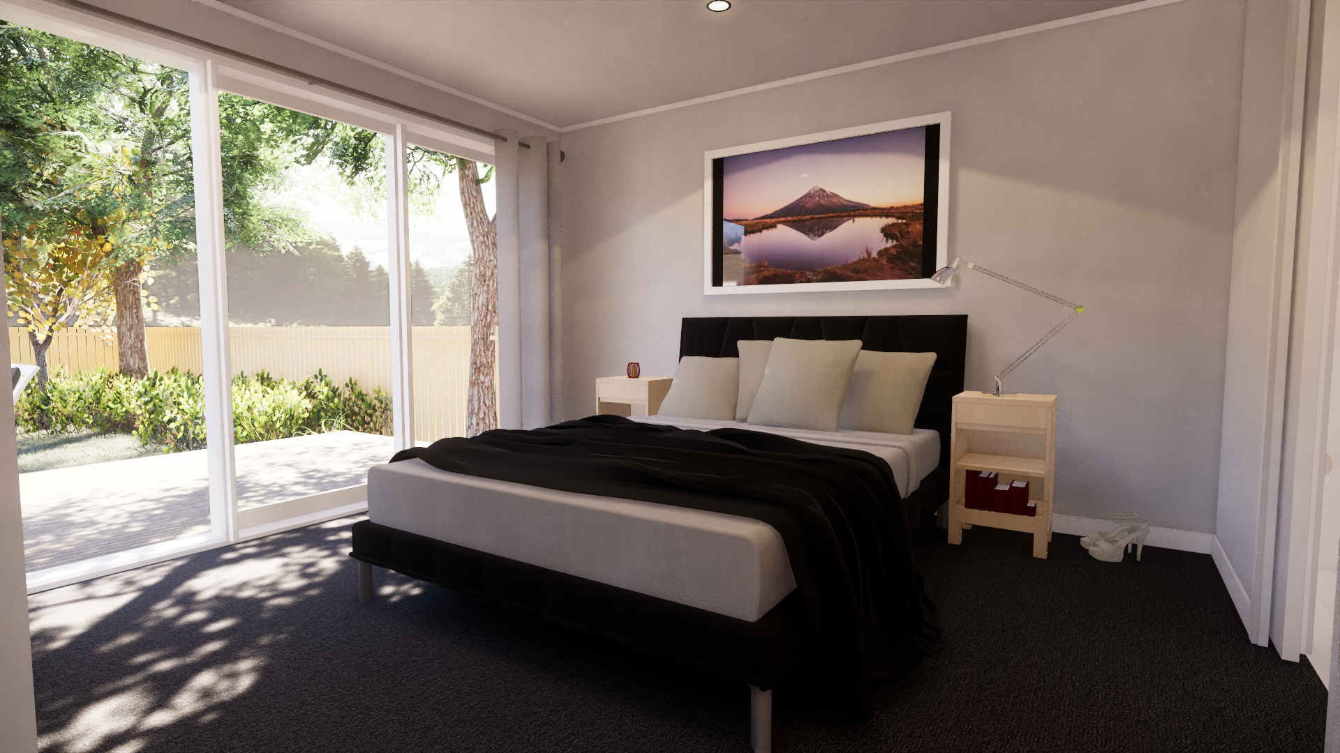 Would you believe this bedroom isn't built yet? Bedroom, Render, Photorealism