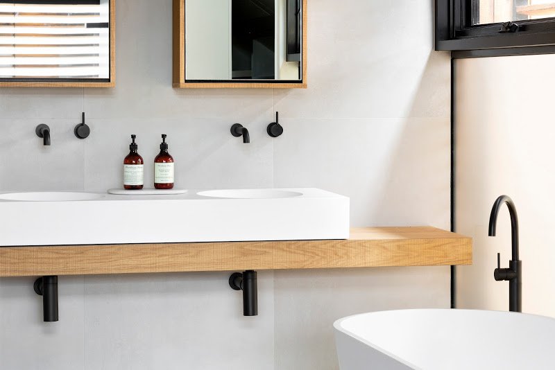 Bathroom tapware now comes in black