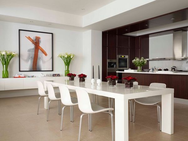 Modern dining area