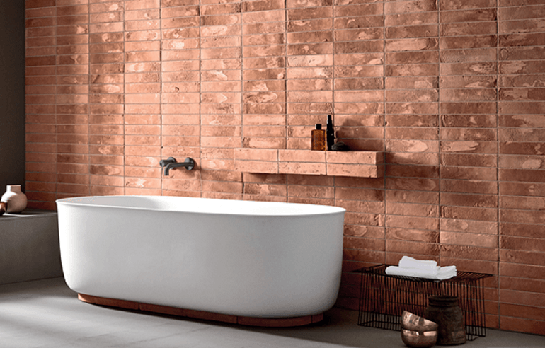 Ensuite bathroom with picture windows