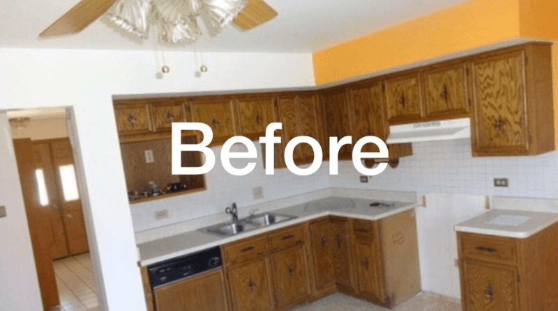 Kitchen before