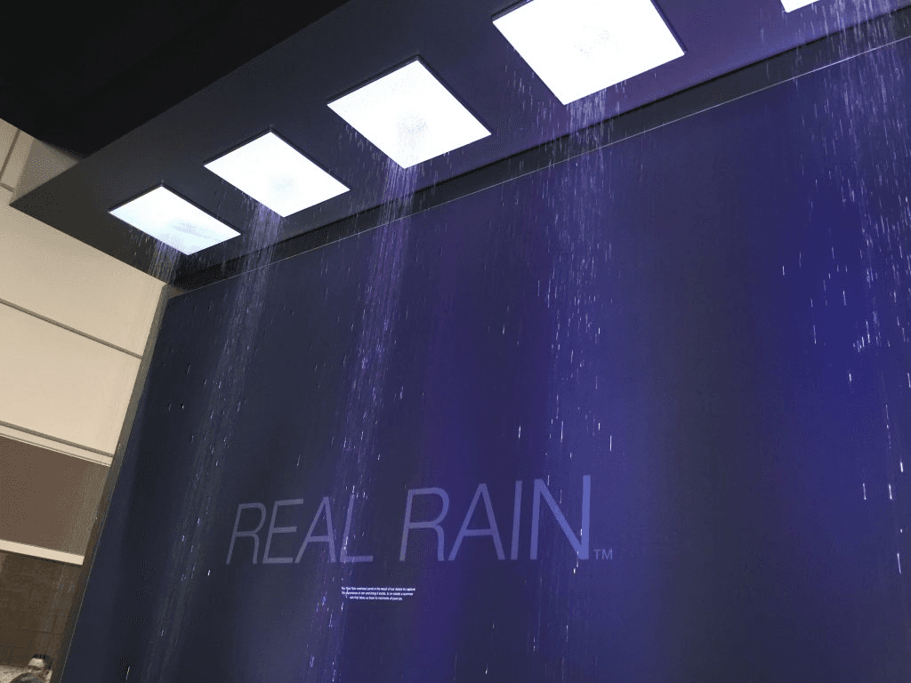 Picture window in a bathroom