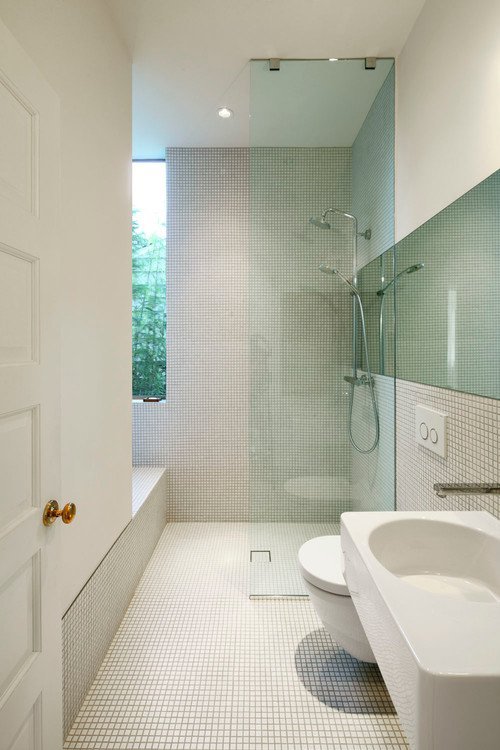Mosaic tiled bathroom