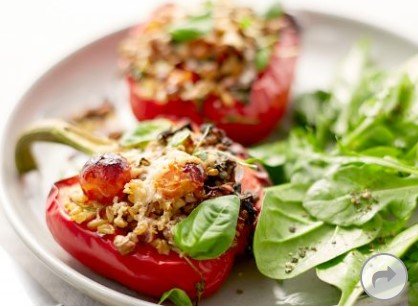 Stuffed spring capsicum recipe