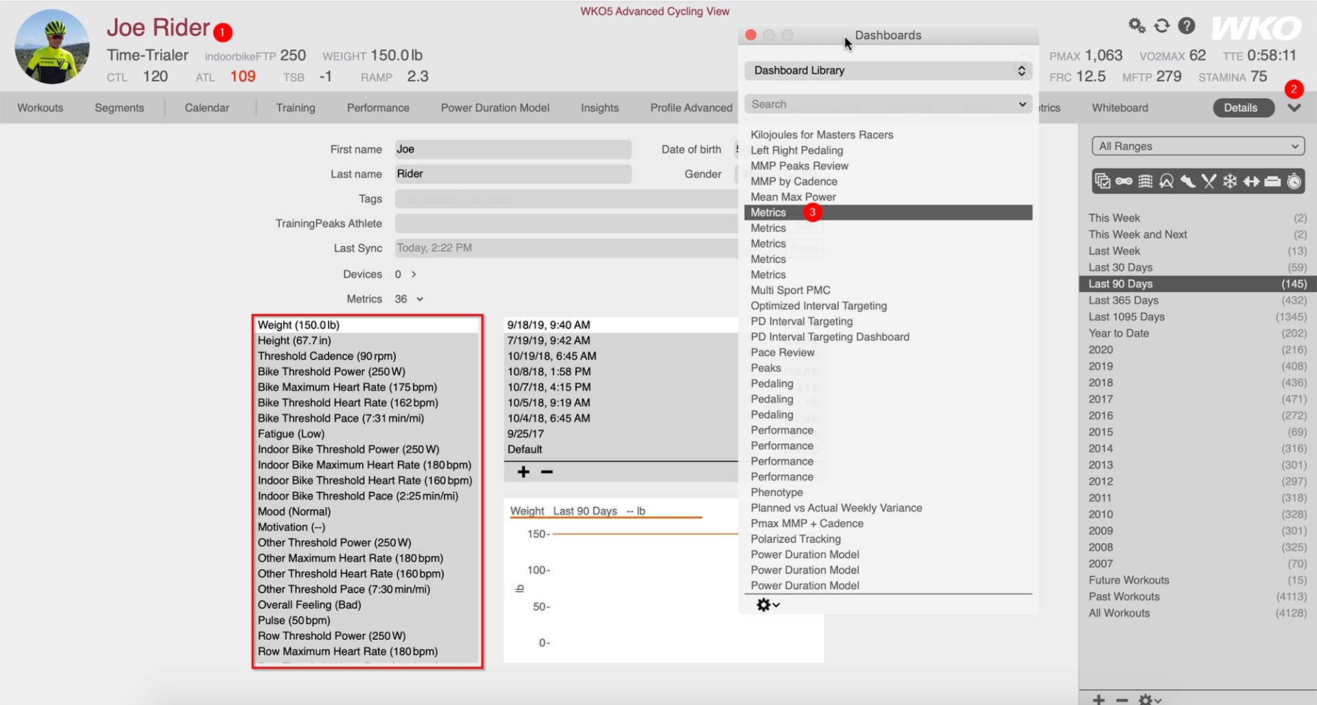 Using TrainingPeaks Metrics in WKO
