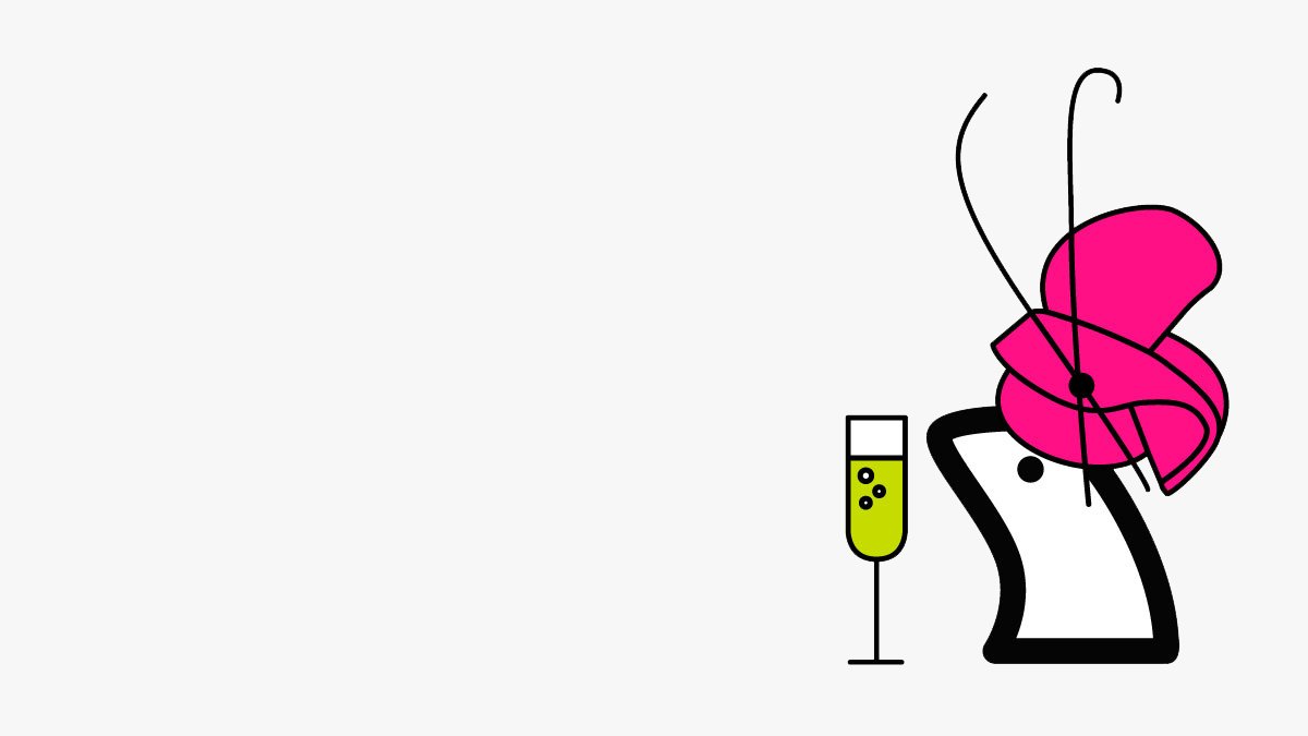 sensis logo with a fancy hat and drink