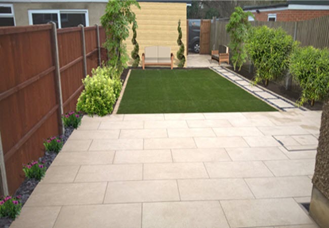 landscape gardener-garden wall-paving-decking-lawn