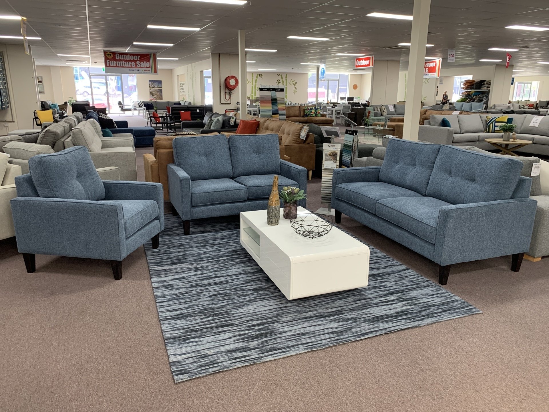 Fabric Sofas for Brisbane Furniture ‘N’ More Super Warehouse