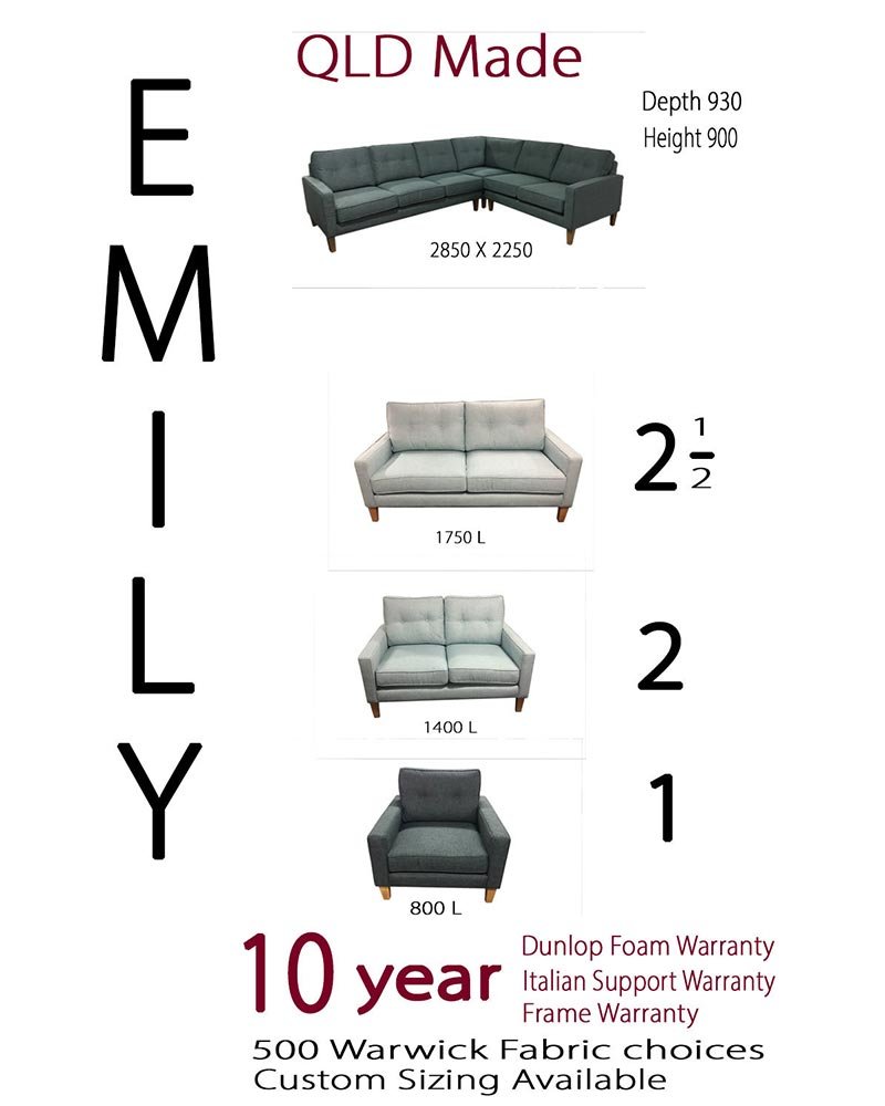 Fabric Sofas for Brisbane Furniture ‘N’ More Super Warehouse