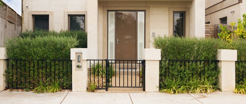 kelmac fencing and gates black metal fencing surrounding a house