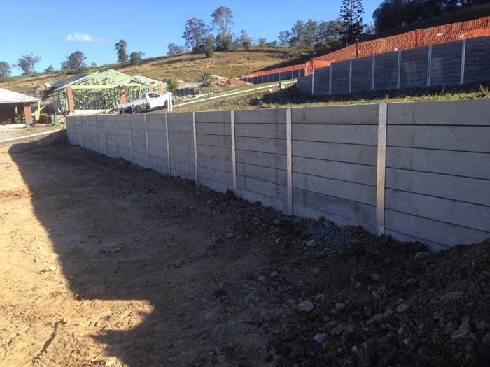 Concrete Sleeper Wall Construction on the Gold Coast Urbanscape
