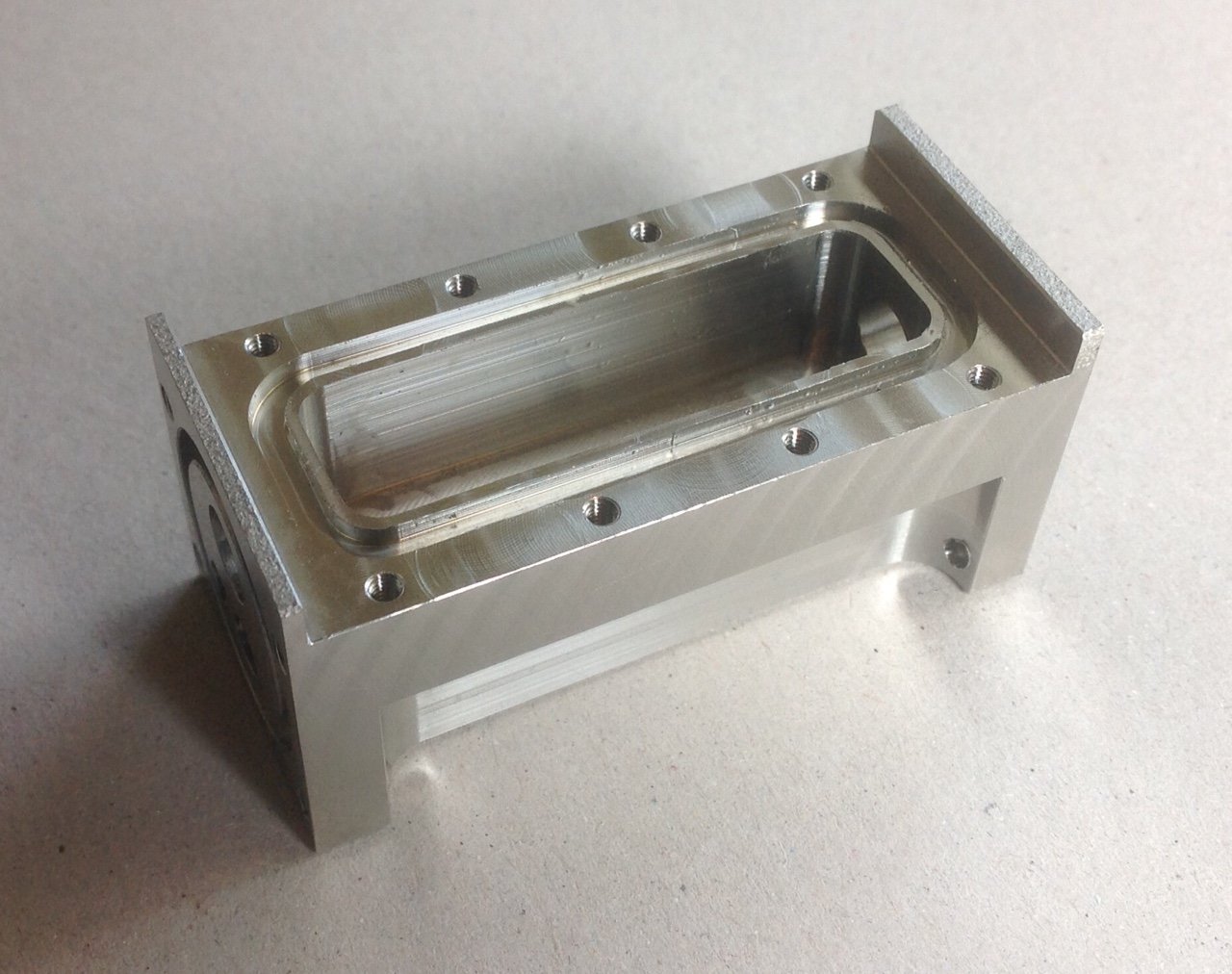 top view of example of steel cutting service