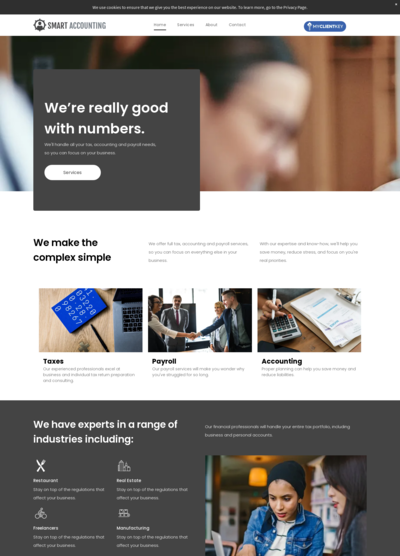 My Client Key We're Great with Numbers - Grey Template