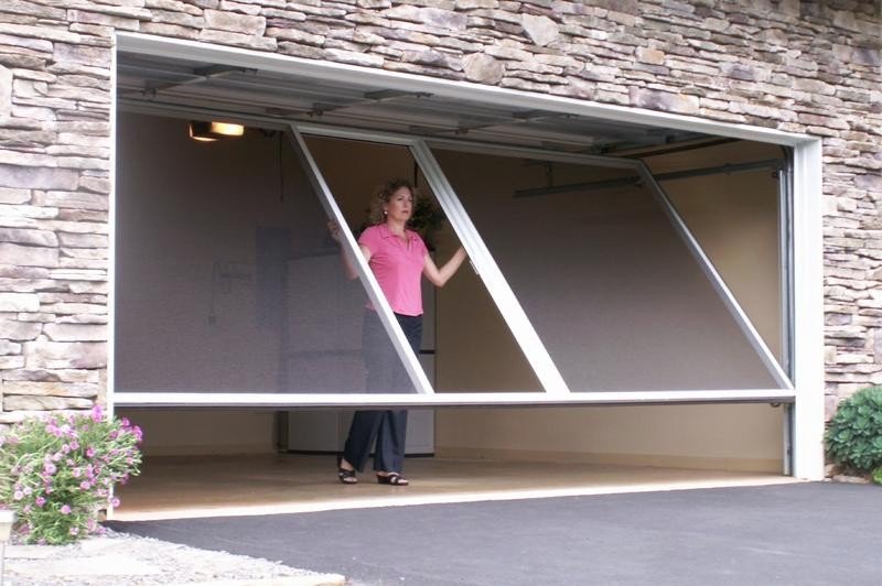 Enjoy a cool summer in your garage with a garage door screen